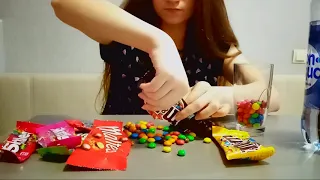 *No Talking* ASMR M&M’s, Skittels, Maltesers  / Eating sounds / Candy, Sweets / Mukbang