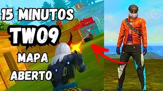 15 MINUTOS DE JOGADAS INSANAS DO TWO9 EM MAPA ABERTO NO FF!  [REACT Moreira10]