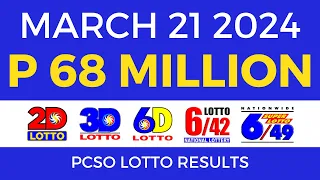 Lotto Result March 21 2024 9pm PCSO