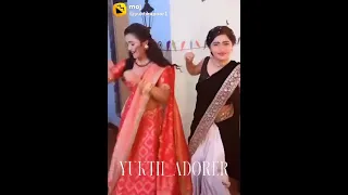 cute ☺️ dance of yukti kapoor and Haseena malik