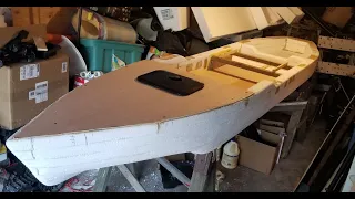 Homemade DIY 12ft Styrofoam fishing Kayak ep6