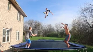TUTORIAL: How to Double Bounce on a Trampoline & Jump Super High