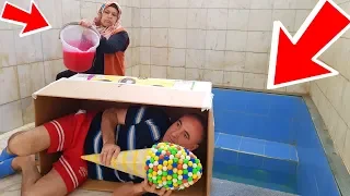 İn The Pool Slime PRANK Super Candy Onto! KOCAMAN Kova Dolusu SLİME'I Havuzun İçinde Kerem Dev Şeker