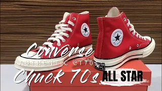 CHUCK 70 RED (Enamel) Unboxing video | Converse Malaysia |#converse #chuck70 #conversered #allstar