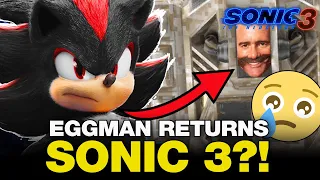 SONIC 3 NEWS! Jim Carrey's SECRET Sonic 3 Return?! Robotnik's BIG Comeback Revealed?