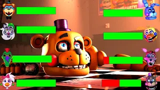 [SFM FNaF] Top 10 ROCKSTAR VS Fights WITH Healthbars