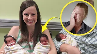 His wife gave birth to Triplets black babies and he burst into tears when he discovered that …