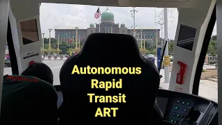 Autonomous Rapid Transit ART Trackless Tram by CRRC 中国中车 China start Putrajaya Sentral Trial Run