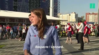 Mondial 2018: cette fois-ci, cette journaliste a vu l'agression venir et ne s'est pas laissée faire