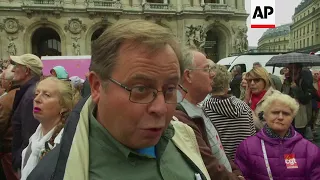 Thousands of retired French workers protest new tax hike on pensions