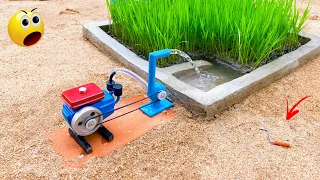 diy tractor disel engine water pump science project| tractor tractor|@sunfarming7533 ​⁠