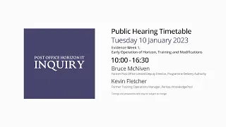Kevin Fletcher - Day 28 PM (10 Jan 2023) - Post Office Horizon IT Inquiry