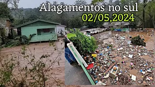 A MAIOR DESTRUIÇÃO DAS ENCHENTES NO SUL