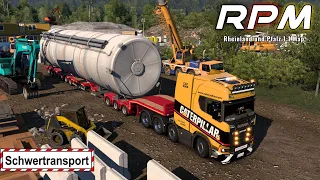 ETS2 1.49 I RPM - Rheinland & Pfalz 1:1 Map I XXL SPEZIALTRANSPORT [2577] EURO TRUCK SIMULATOR 2