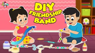 DIY Friendship Band | Friendship Day Special | English Cartoon | Moral Stories | PunToon Kids
