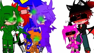 Rainbow friends meet ￼a UwU cat and a bad boy