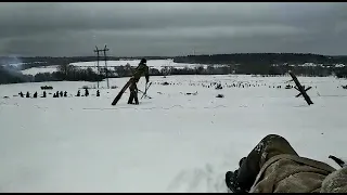 Битва за Москву. Реконструкция под Наро-Фоминском 26.12.2021 г.