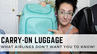 Everything you need to know about carry-on luggage rules | What the airlines don't want you to know!