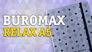 Діловий блокнот Buromax Relax 96 аркушів А5 без лініювання Срібло (BM.295001-24)