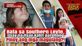 Bata sa Leyte, tisay na tisay kahit parehong Pinoy ang mga magulang?! | Kapuso Mo, Jessica Soho