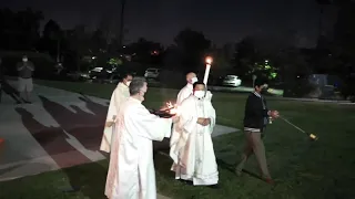 Holy Saturday at the Easter Vigil in the Holy Night of Easter 4/3/21