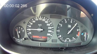 BMW E36 320i M50B20 1991 acceleration 0-100