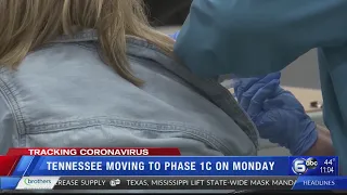 Tennessee moving to phase 1c on Monday