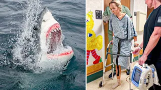 Teen girl attacked by a shark, she lost her leg, says GOD saved her