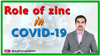 What is the role of #zinc in the treatment of COVID-19 and improving the immune status of the body?