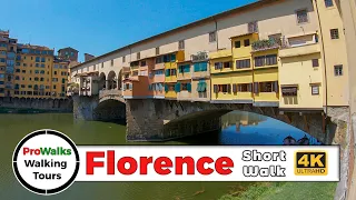 Florence, Italy Short Walking Tour (4K/60fps)