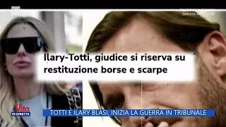 Totti e Ilary Blasi, inizia la guerra in tribunale - La Vita in diretta 14/10/2022