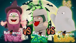 Oddbods Halloween Newt vs Bubbles vs Zee | Oddbods Turbo Run | Droidzman Gameplay