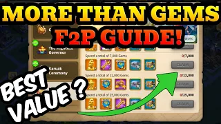 GET THE BEST VALUE!! Rise Of Kingdoms More Than Gems Guide! RoK More Than Gems Guide! RoK F2P Guides