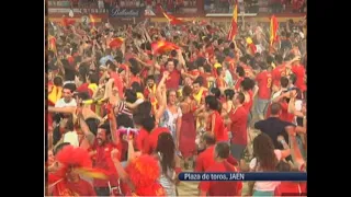 España gana el Mundial de Fútbol de Sudáfrica 2010 | Celebración del gol de Iniesta en Andalucía