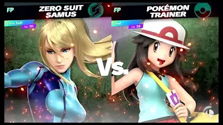 Super Smash Bros Ultimate Amiibo Fights – Zero Suit Samus vs the World #76 Samus vs Leaf