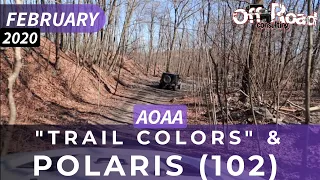 Explaining the trail colors: Green, Blue, Black & AOAA W. GREEN 102