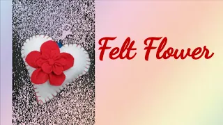 Felt Craft Flower making | Felt DIY | Easy way to make Felt flower | Felt#01