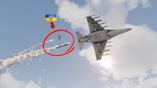 Ukraine's latest anti-aircraft missiles are directed at three Russian Yak-130 fighter jets. - ARMA 3