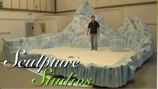 Polystyrene / Styrofoam Iceberg Stage by Sculpture Studios