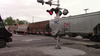 CN Freight Train at Braid St Crossing