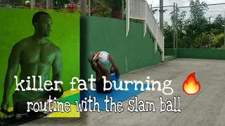 slam ball exercise to burn 🔥 fat