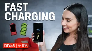 Smartphone Tips - Fast charging for Android or iPhone – DIY in 5 Ep 106