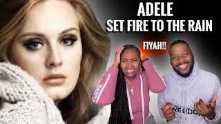 Our First Time Hearing |  Adele “Set Fire To The Rain” | FIYAH REACTION 🔥🔥