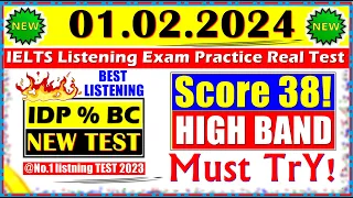 IELTS LISTENING PRACTICE TEST 2024 WITH ANSWERS | 01.02.2024