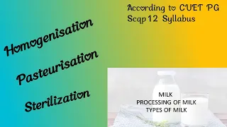 Milk and Milk Products Food Science|Milk and Milk Products lecture