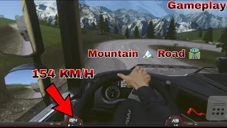 🚛🔥154 KM/h Gameplay Mountain Road (Lech) Truckers OF Europe 3 丨Truckers OF Europe 3 Gameplay