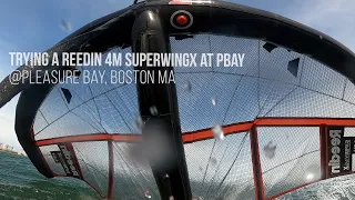 trying a Reedin 4m SuperwingX on a sunny day at PBay