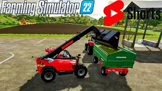 Loading Hay for Silage | Farming Simulator 22 | #Shorts Series #309