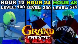 I Spent 48 Hours Grinding In Roblox Grand Piece Online... Here's What Happened!