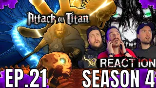 AIN'T NO WAY.......Attack On Titan REACTION!!!! | 4x21 | "From You, 2000 Years Ago"